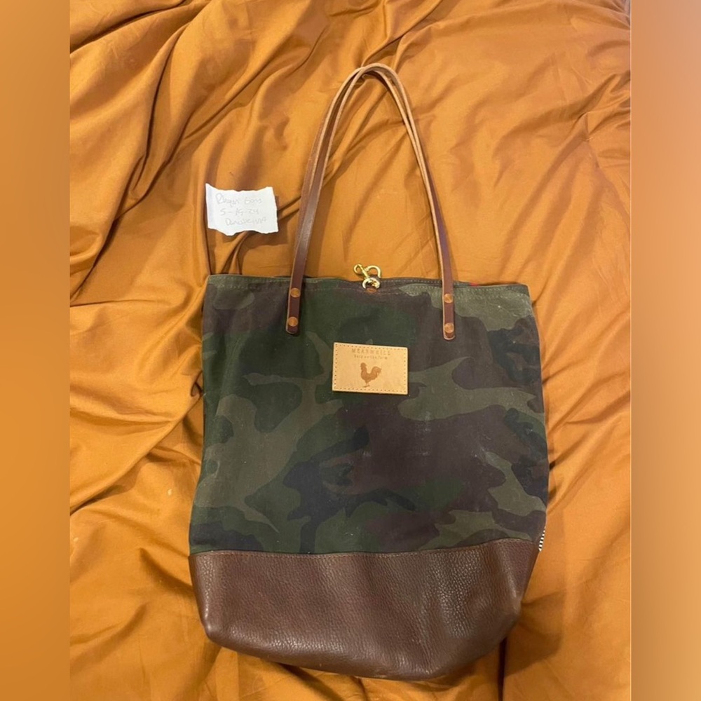 Meanwhile back on the farm camo tote